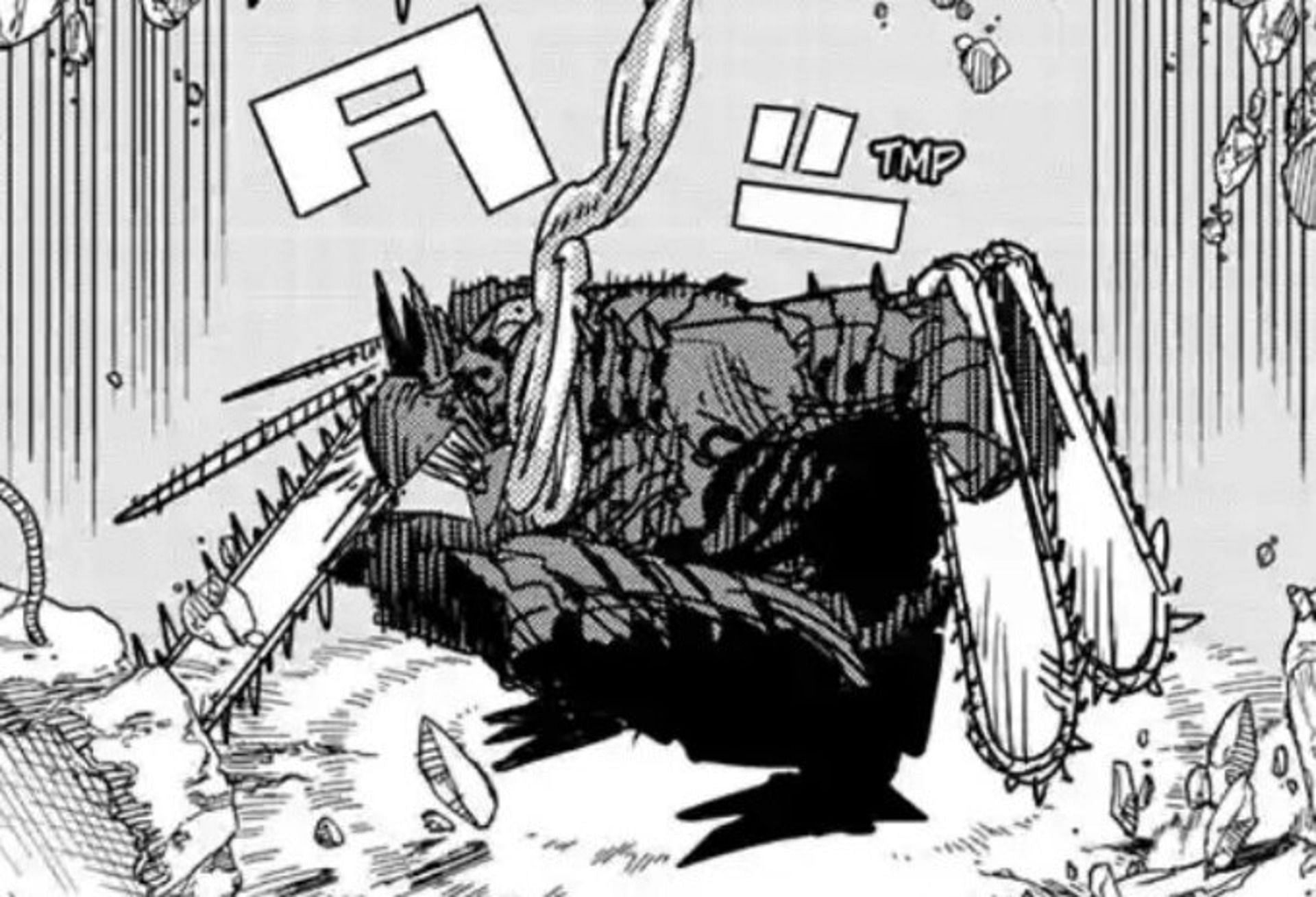 Pochita's true form, Hero of Hell (Image via Shueisha)